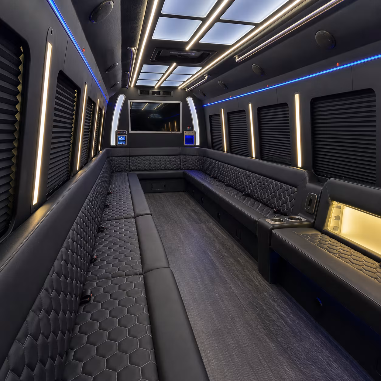 santa monica party bus rentals inside