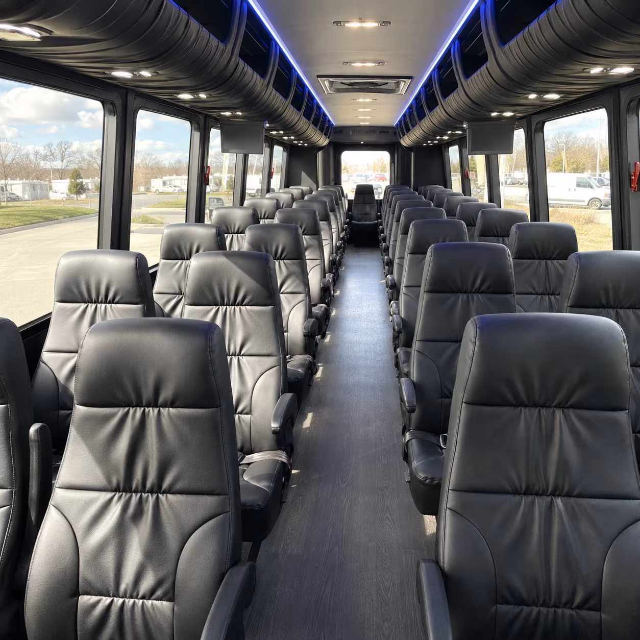 santa monica religious group transportation onboard seating