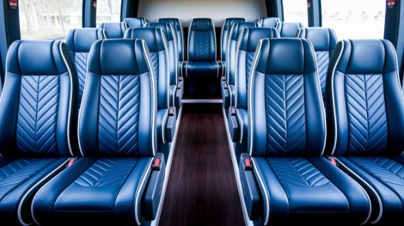 18 passenger minibus inside santa monica