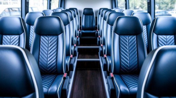 20 passenger minibus inside santa monica