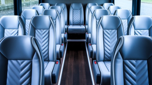 35 passenger minibus inside santa monica