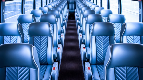 54 passenger charter bus interior santa monica