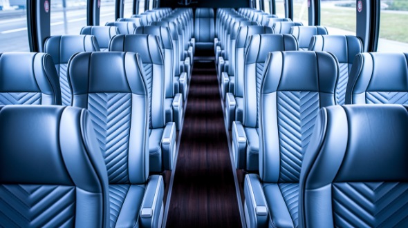 56 passenger charter bus interior santa monica