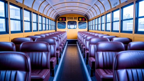 school bus rental interior santa monica